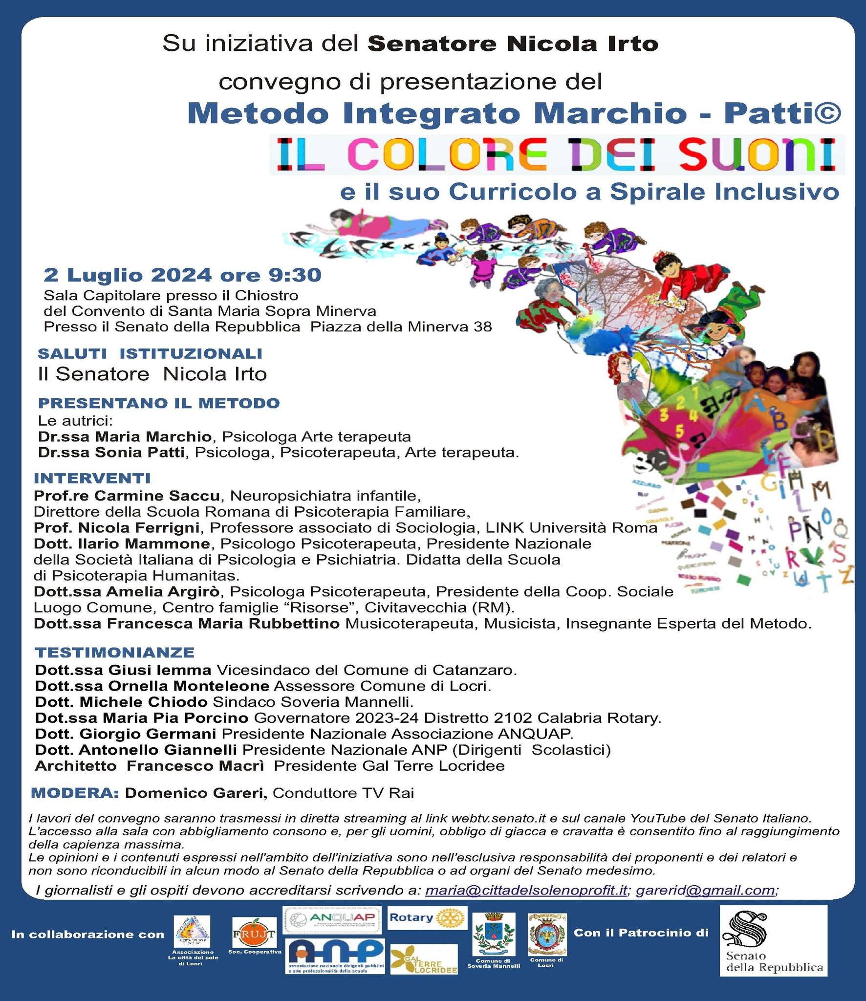 Convegno "Metodo Integrato Marchio-Patti. Il colore dei suoni"